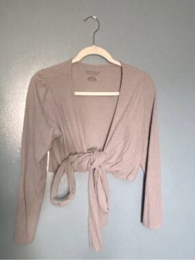 Super Cute Dresses Tie-Front Cropped Cardigan